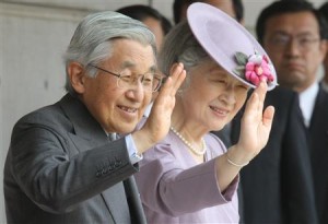 O imperador Akihito e a imperatriz Michiko, em foto de 2011