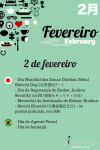 Dia Mundial das Zonas Úmidas: Sekai Shicchi Day (世界湿地デー) - 2 de fevereiro