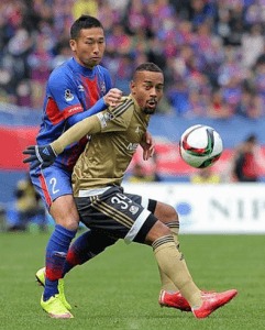 Ademilson termina jogo sem gols. Foto: Nikkan Sports